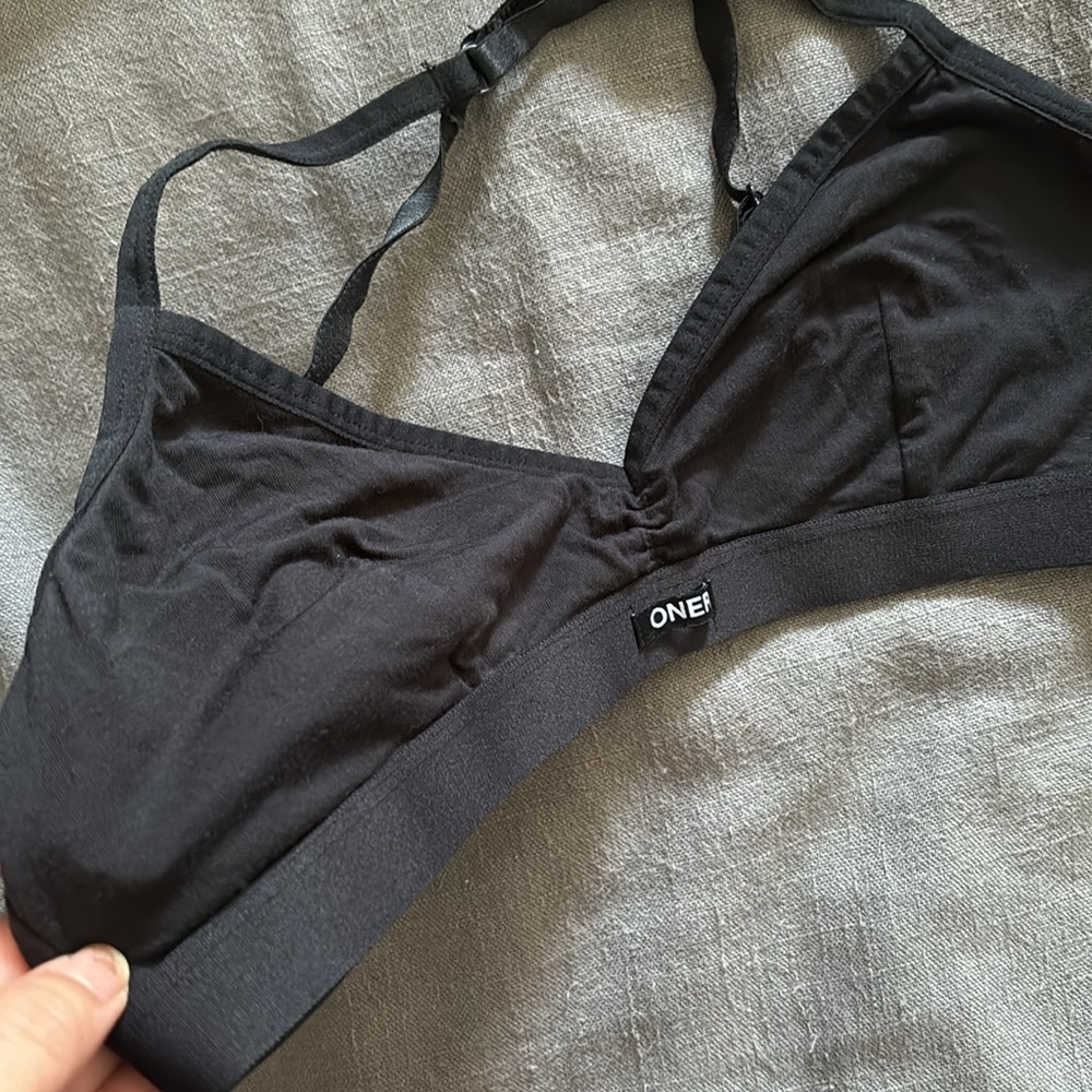 Oner Active Soft Classic Bralette Medium Black Light Gray and White Bundle Set - Picture 15 of 16